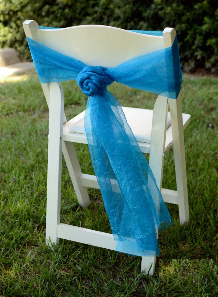 How to Make a Beautiful Sheer Chair Sashes Rosette?