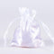 White  - Satin Bags - ( 3x4 Inch - 10 Bags ) FuzzyFabric - Wholesale Ribbons, Tulle Fabric, Wreath Deco Mesh Supplies