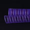 Purple - Deco Mesh Eyelash Metallic Stripes (10 Inch x 10 Yards) FuzzyFabric - Wholesale Ribbons, Tulle Fabric, Wreath Deco Mesh Supplies