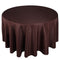 Chocolate Brown - 120 Inch Polyester Round Tablecloths FuzzyFabric - Wholesale Ribbons, Tulle Fabric, Wreath Deco Mesh Supplies