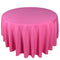Fuchsia - 132 Inch Polyester Round Tablecloths FuzzyFabric - Wholesale Ribbons, Tulle Fabric, Wreath Deco Mesh Supplies