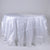 White - 132 inch Pintuck Satin Round Tablecloths FuzzyFabric - Wholesale Ribbons, Tulle Fabric, Wreath Deco Mesh Supplies