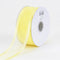 Baby Maize - Organza Ribbon Two Striped Satin Edge - ( W: 1-1/2 Inch | L: 25 Yards ) FuzzyFabric - Wholesale Ribbons, Tulle Fabric, Wreath Deco Mesh Supplies