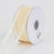 Ivory - Organza Ribbon Two Striped Satin Edge - ( W: 3/8 Inch | L: 25 Yards ) FuzzyFabric - Wholesale Ribbons, Tulle Fabric, Wreath Deco Mesh Supplies