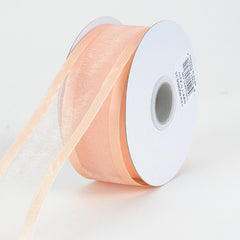 Organza Ribbon Two Striped Satin Edge