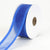 Royal Blue - Organza Ribbon Two Striped Satin Edge - ( W: 7/8 Inch | L: 25 Yards ) FuzzyFabric - Wholesale Ribbons, Tulle Fabric, Wreath Deco Mesh Supplies
