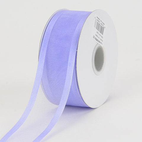 Iris - Organza Ribbon Two Striped Satin Edge - ( W: 5/8 Inch | L: 25 Yards ) FuzzyFabric - Wholesale Ribbons, Tulle Fabric, Wreath Deco Mesh Supplies