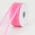 Hot Pink - Organza Ribbon Two Striped Satin Edge - ( W: 1-1/2 Inch | L: 25 Yards ) FuzzyFabric - Wholesale Ribbons, Tulle Fabric, Wreath Deco Mesh Supplies