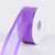 Purple - Organza Ribbon Two Striped Satin Edge - ( W: 5/8 Inch | L: 25 Yards ) FuzzyFabric - Wholesale Ribbons, Tulle Fabric, Wreath Deco Mesh Supplies