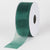 Hunter Green - Sheer Organza Ribbon - ( W: 3/8 Inch | L: 25 Yards ) FuzzyFabric - Wholesale Ribbons, Tulle Fabric, Wreath Deco Mesh Supplies