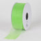 Apple Green - Sheer Organza Ribbon - ( W: 5/8 Inch | L: 25 Yards ) FuzzyFabric - Wholesale Ribbons, Tulle Fabric, Wreath Deco Mesh Supplies