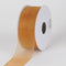 Old Gold - Sheer Organza Ribbon - ( W: 1-1/2 Inch | L: 25 Yards ) FuzzyFabric - Wholesale Ribbons, Tulle Fabric, Wreath Deco Mesh Supplies