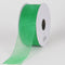 Emerald - Sheer Organza Ribbon - ( W: 1-1/2 Inch | L: 25 Yards ) FuzzyFabric - Wholesale Ribbons, Tulle Fabric, Wreath Deco Mesh Supplies