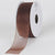 Chocolate Brown - Sheer Organza Ribbon - ( W: 3/8 Inch | L: 25 Yards ) FuzzyFabric - Wholesale Ribbons, Tulle Fabric, Wreath Deco Mesh Supplies