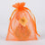 Orange  - Organza Bags - ( 6 x 9 Inch - 10 Bags ) FuzzyFabric - Wholesale Ribbons, Tulle Fabric, Wreath Deco Mesh Supplies
