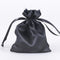 Black - Satin Bags - ( 3x4 Inch - 10 Bags ) FuzzyFabric - Wholesale Ribbons, Tulle Fabric, Wreath Deco Mesh Supplies