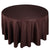 Chocolate - 70 Inch Polyester Round Tablecloths FuzzyFabric - Wholesale Ribbons, Tulle Fabric, Wreath Deco Mesh Supplies