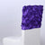 Purple - 16 x 14 Inch Rosette Satin Chair Top Covers FuzzyFabric - Wholesale Ribbons, Tulle Fabric, Wreath Deco Mesh Supplies