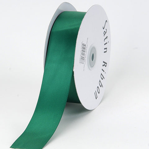Hunter Green - Satin Ribbon Single Face - ( W: 1-1/2 Inch | L: 50 Yards ) FuzzyFabric - Wholesale Ribbons, Tulle Fabric, Wreath Deco Mesh Supplies