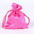 Fuchsia  - Satin Bags - ( 3x4 Inch - 10 Bags ) FuzzyFabric - Wholesale Ribbons, Tulle Fabric, Wreath Deco Mesh Supplies