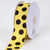 Canary with Brown Dots Grosgrain Ribbon Jumbo Dots - ( W: 1-1/2 Inch | L: 25 Yards ) FuzzyFabric - Wholesale Ribbons, Tulle Fabric, Wreath Deco Mesh Supplies