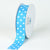 Turquoise with White Dots Grosgrain Ribbon Polka Dot - ( W: 1-1/2 Inch | L: 50 Yards ) FuzzyFabric - Wholesale Ribbons, Tulle Fabric, Wreath Deco Mesh Supplies