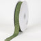 Old Willow with White Dots - Grosgrain Ribbon Swiss Dot - ( W: 5/8 Inch | L: 50 Yards ) FuzzyFabric - Wholesale Ribbons, Tulle Fabric, Wreath Deco Mesh Supplies