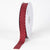 Burgundy with White Dots - Grosgrain Ribbon Swiss Dot - ( W: 3/8 Inch | L: 50 Yards ) FuzzyFabric - Wholesale Ribbons, Tulle Fabric, Wreath Deco Mesh Supplies