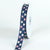 Navy Blue - Grosgrain Ribbon Plaid Sweetheart Print - ( W: 5/8 Inch | L: 25 Yards ) FuzzyFabric - Wholesale Ribbons, Tulle Fabric, Wreath Deco Mesh Supplies