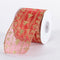 Christmas Ribbon Red Gold ( 2-1/2 Inch x 10 Yards ) - YLB080250G003 FuzzyFabric - Wholesale Ribbons, Tulle Fabric, Wreath Deco Mesh Supplies
