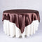Chocolate - 72 x 72 Inch Satin Square Table Overlays FuzzyFabric - Wholesale Ribbons, Tulle Fabric, Wreath Deco Mesh Supplies