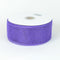 Purple - Floral Mesh Ribbon ( 4 Inch x 25 Yards ) FuzzyFabric - Wholesale Ribbons, Tulle Fabric, Wreath Deco Mesh Supplies