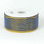 Royal Blue with Gold - Floral Mesh Ribbon ( 4 Inch x 25 Yards ) FuzzyFabric - Wholesale Ribbons, Tulle Fabric, Wreath Deco Mesh Supplies