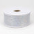 White - Metallic Deco Mesh Ribbons ( 2-1/2 Inch x 25 Yards ) FuzzyFabric - Wholesale Ribbons, Tulle Fabric, Wreath Deco Mesh Supplies