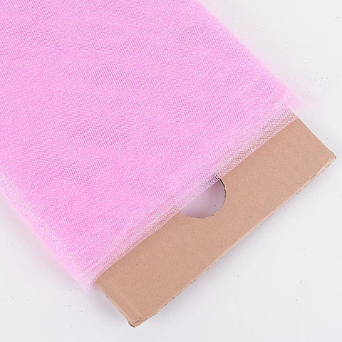 Pink - Premium Glitter Tulle Fabric ( W: 54 Inch | L: 10 Yards ) FuzzyFabric - Wholesale Ribbons, Tulle Fabric, Wreath Deco Mesh Supplies