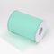 Mint - 6 Inch by 100 Yards Fabric Tulle Roll Spool FuzzyFabric - Wholesale Ribbons, Tulle Fabric, Wreath Deco Mesh Supplies