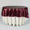 Burgundy - 70 inch Satin Round Tablecloths FuzzyFabric - Wholesale Ribbons, Tulle Fabric, Wreath Deco Mesh Supplies