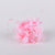 12 Mini Flowers Pink Satin Flowers with Pearl Beads (6x12) FuzzyFabric - Wholesale Ribbons, Tulle Fabric, Wreath Deco Mesh Supplies