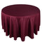 Burgundy - 90 Inch Polyester Round Tablecloths FuzzyFabric - Wholesale Ribbons, Tulle Fabric, Wreath Deco Mesh Supplies