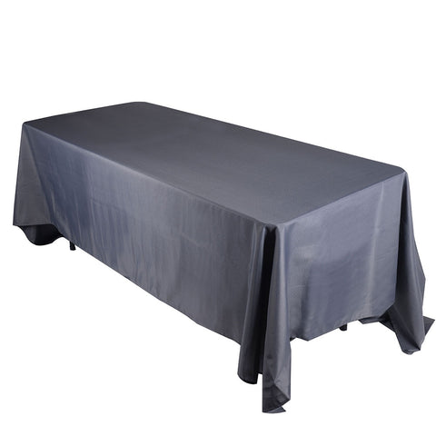 Charcoal - 90 x 132 inch Polyester Rectangle Tablecloths FuzzyFabric - Wholesale Ribbons, Tulle Fabric, Wreath Deco Mesh Supplies