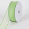 Mint - Organza Ribbon Thick Wire Edge - ( W: 2-1/2 inch | L: 25 Yards ) FuzzyFabric - Wholesale Ribbons, Tulle Fabric, Wreath Deco Mesh Supplies