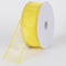 Daffodil - Organza Ribbon Thick Wire Edge - ( W: 2-1/2 inch | L: 25 Yards ) FuzzyFabric - Wholesale Ribbons, Tulle Fabric, Wreath Deco Mesh Supplies