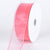 Coral - Organza Ribbon Thick Wire Edge - ( W: 2-1/2 inch | L: 25 Yards ) FuzzyFabric - Wholesale Ribbons, Tulle Fabric, Wreath Deco Mesh Supplies