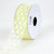 Baby Maize - Organza Ribbon Polka Dot - ( W: 3/8 Inch | L: 25 Yards ) FuzzyFabric - Wholesale Ribbons, Tulle Fabric, Wreath Deco Mesh Supplies