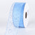 Blue - Organza Ribbon with Glitters Wired Edge - ( W: 5/8 Inch | L: 25 Yards ) FuzzyFabric - Wholesale Ribbons, Tulle Fabric, Wreath Deco Mesh Supplies