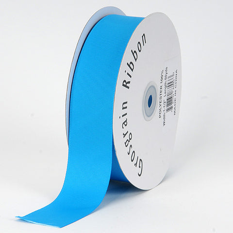 Turquoise - Grosgrain Ribbon Solid Color - ( W: 1-1/2 Inch | L: 50 Yards ) FuzzyFabric - Wholesale Ribbons, Tulle Fabric, Wreath Deco Mesh Supplies