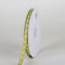 Pear with Ivory Dots Grosgrain Ribbon Polka Dot - ( W: 3/8 inch | L: 50 Yards ) FuzzyFabric - Wholesale Ribbons, Tulle Fabric, Wreath Deco Mesh Supplies