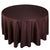 Chocolate Brown - 132 Inch Polyester Round Tablecloths FuzzyFabric - Wholesale Ribbons, Tulle Fabric, Wreath Deco Mesh Supplies
