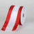 Satin Red & White Colleges Wired Ribbon ( 2-1/2 Inch x 10 Yards ) FuzzyFabric - Wholesale Ribbons, Tulle Fabric, Wreath Deco Mesh Supplies