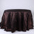 Chocolate Brown - 120 inch Pintuck Satin Round Tablecloths FuzzyFabric - Wholesale Ribbons, Tulle Fabric, Wreath Deco Mesh Supplies